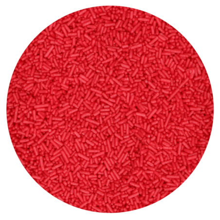 Aletria de açúcar vermelho