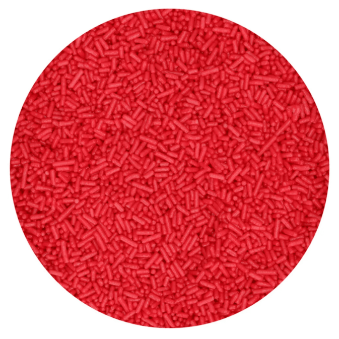 Aletria de açúcar vermelho