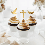 Toppers para cupcakes de comunhão - 6 peças