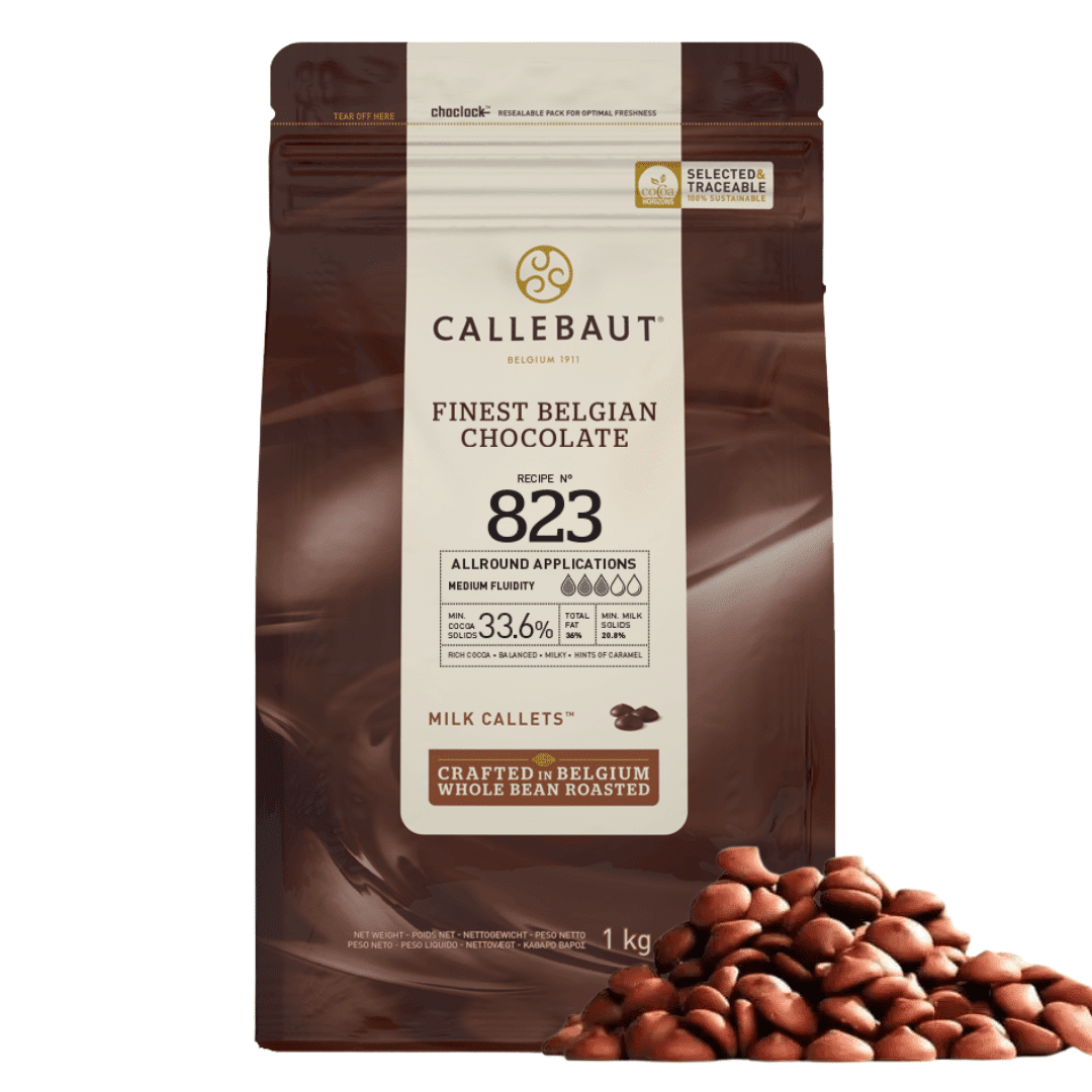 Chocolate ao leite em pedrinhas Caillebaut | Equipamentos e ingredientes para pastelaria