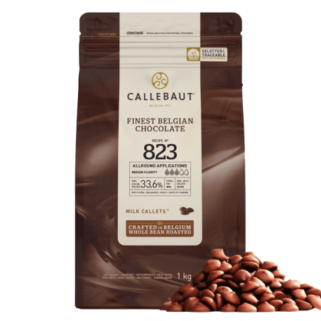 Chocolate ao leite em pedrinhas Caillebaut | Equipamentos e ingredientes para pastelaria