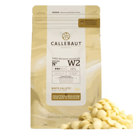 Seixos de Chocolate Branco Calleabaut 1kg OU 2,5 Kg