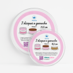 Disco de ganache acrílico em conjunto de 2 - tamanho de sua escolha