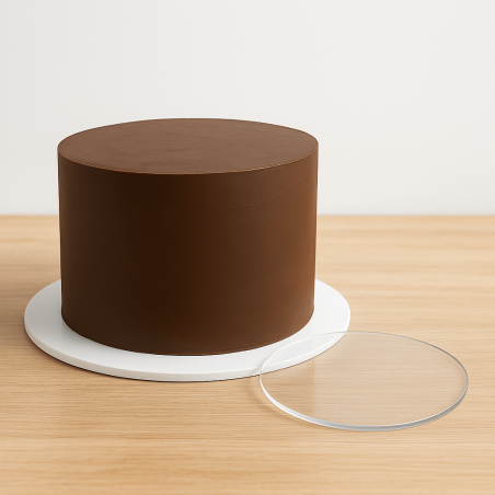 Disco de ganache acrílico em conjunto de 2 - tamanho de sua escolha