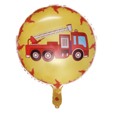 Balão metalizado de bombeiro com 45 cm de diâmetro