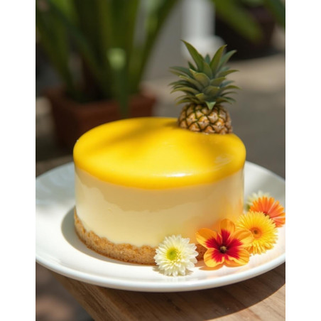 Sobremesa de abacaxi com purê de frutas - Ravifruit