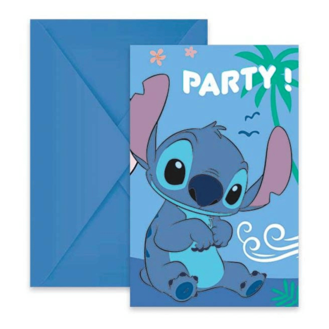 6 caixas de convite Stitch
