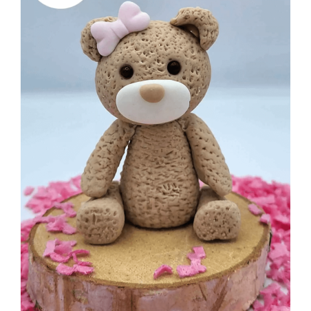 Molde para modelar urso em pasta de açúcar | Material de design de bolo