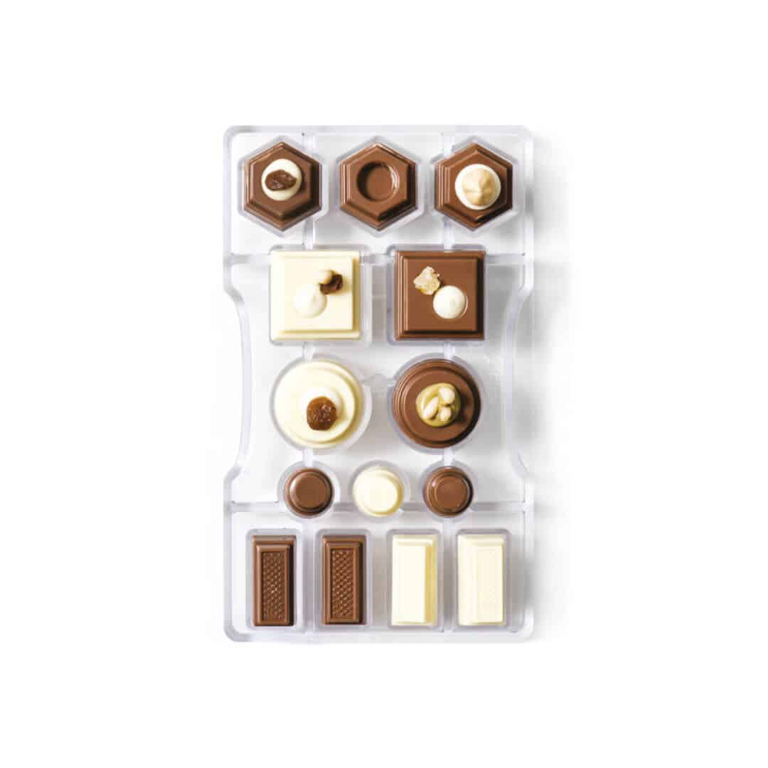 Molde de policarbonato para chocolate