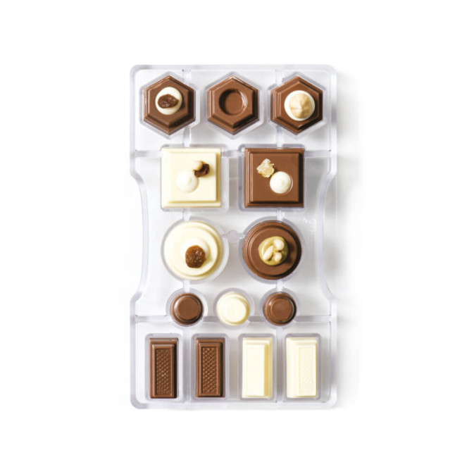 Molde de policarbonato para chocolate