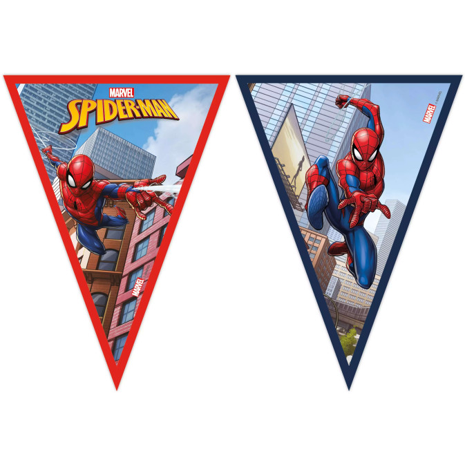 Guirlanda de flâmulas | Aniversário do Homem-Aranha