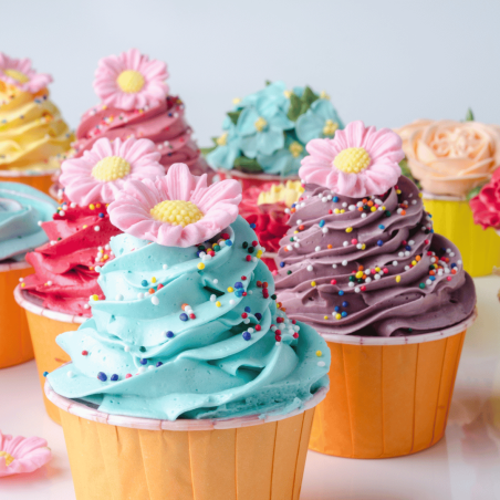 cupcake com ponche tropical
