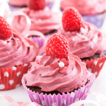 cupcake sabor framboesa