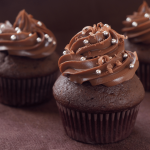 mini pérolas em cupcakes