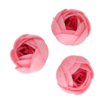 Bolos de flores de wafer rosa