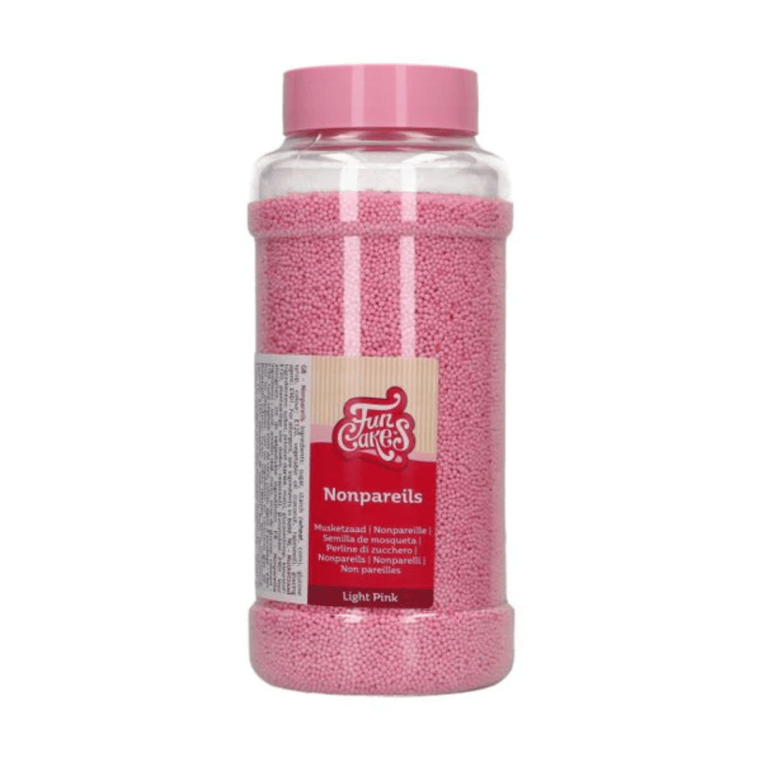 pote Mini Pérolas de Açúcar Rosa 1 mm - 800 gr