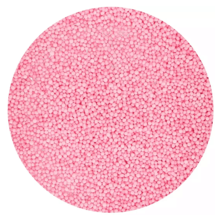 Mini pérolas de açúcar rosa 1 mm - 800 gr