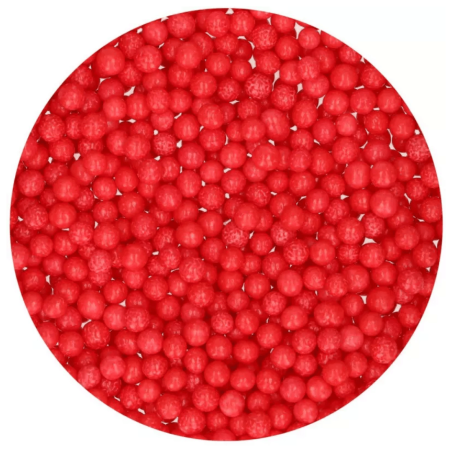 Pérolas de açúcar vermelho 5 mm - 500 gr