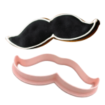 Cortador de biscoitos bigode 8,5 cm para biscoitos amanteigados