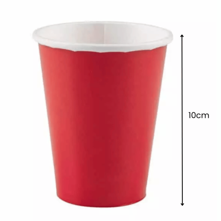 tamanho do copo - vermelho