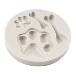 molde de silicone para pata de cachorro