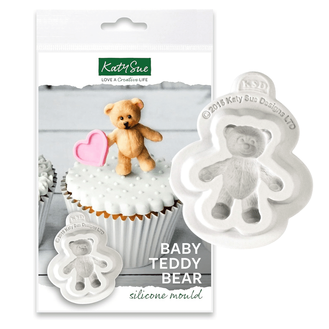 Molde de modelagem de urso com pasta de açúcar