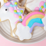 biscoito de unicórnio com glacê real