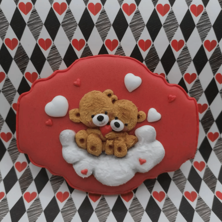 biscoito de urso com glacê real