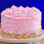 bolo de creme de manteiga de morango