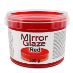 espelho com glitter vermelho