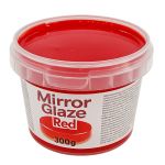 pote de esmalte espelhado com glitter vermelho