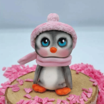 pasta de açúcar para modelar pinguins