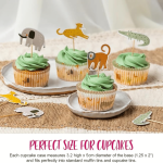 Conjunto de forminhas para cupcake Safari