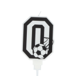 Velas de aniversário com números de futebol