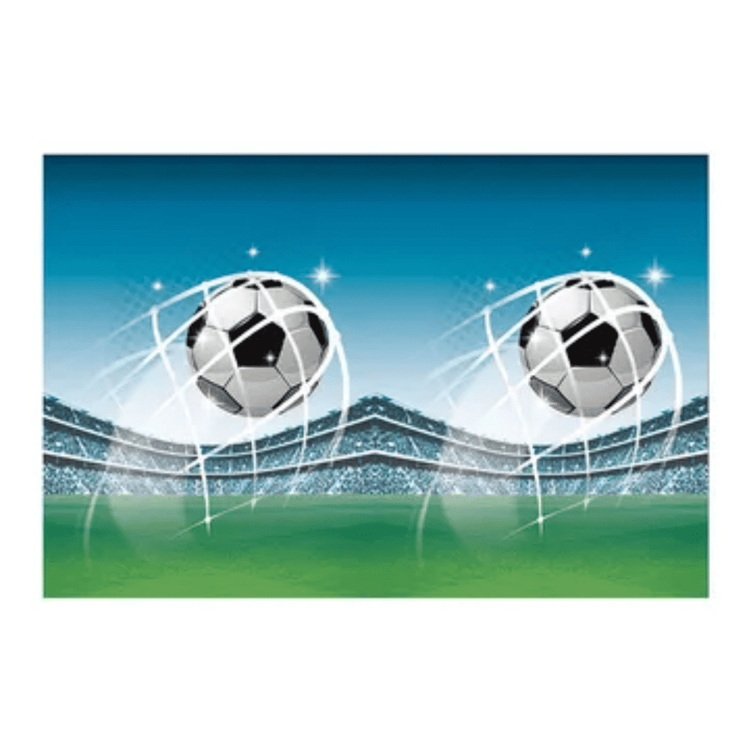 Toalha de mesa de futebol de plástico