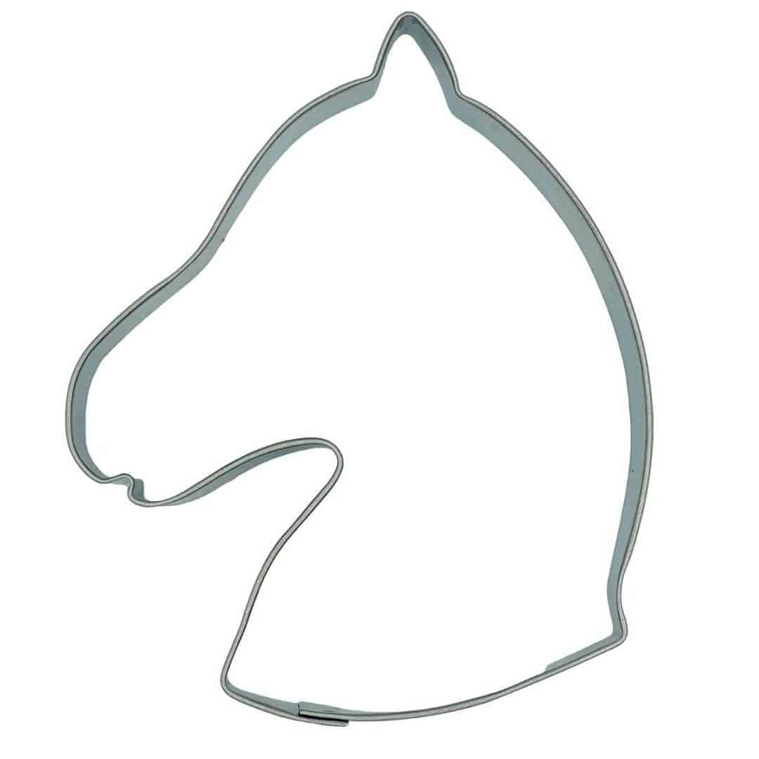 Cortador de biscoitos cabeça de cavalo 8 cm