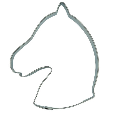 Cortador de biscoitos cabeça de cavalo 8 cm
