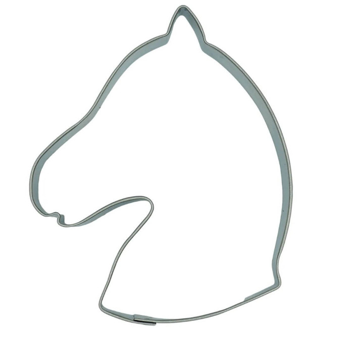 Cortador de biscoitos cabeça de cavalo 8 cm