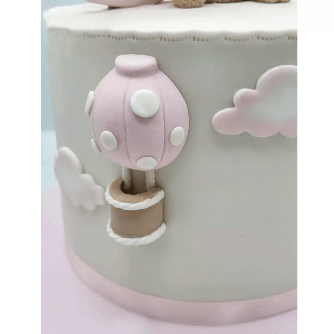 Molde de modelagem de balão de ar quente em pasta de açúcar