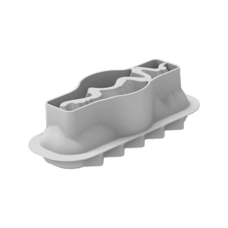 Molde de silicone para troncos inclinados