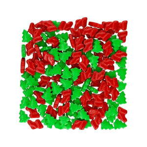 Confeitos para árvores de Natal e meias Wilton
