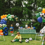 aniversário com tema de futebol