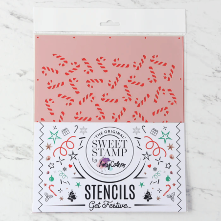 Estêncil de Bengala Doce para bolo de natal SweetStamp