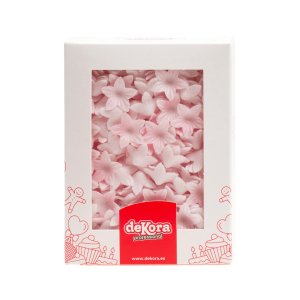 Mini flores de wafer rosa Dekora