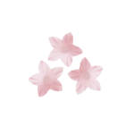 Mini flores de hóstia rosa - 2cm