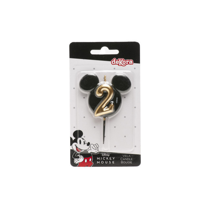 Vela para bolo de 2 anos do Mickey Mouse