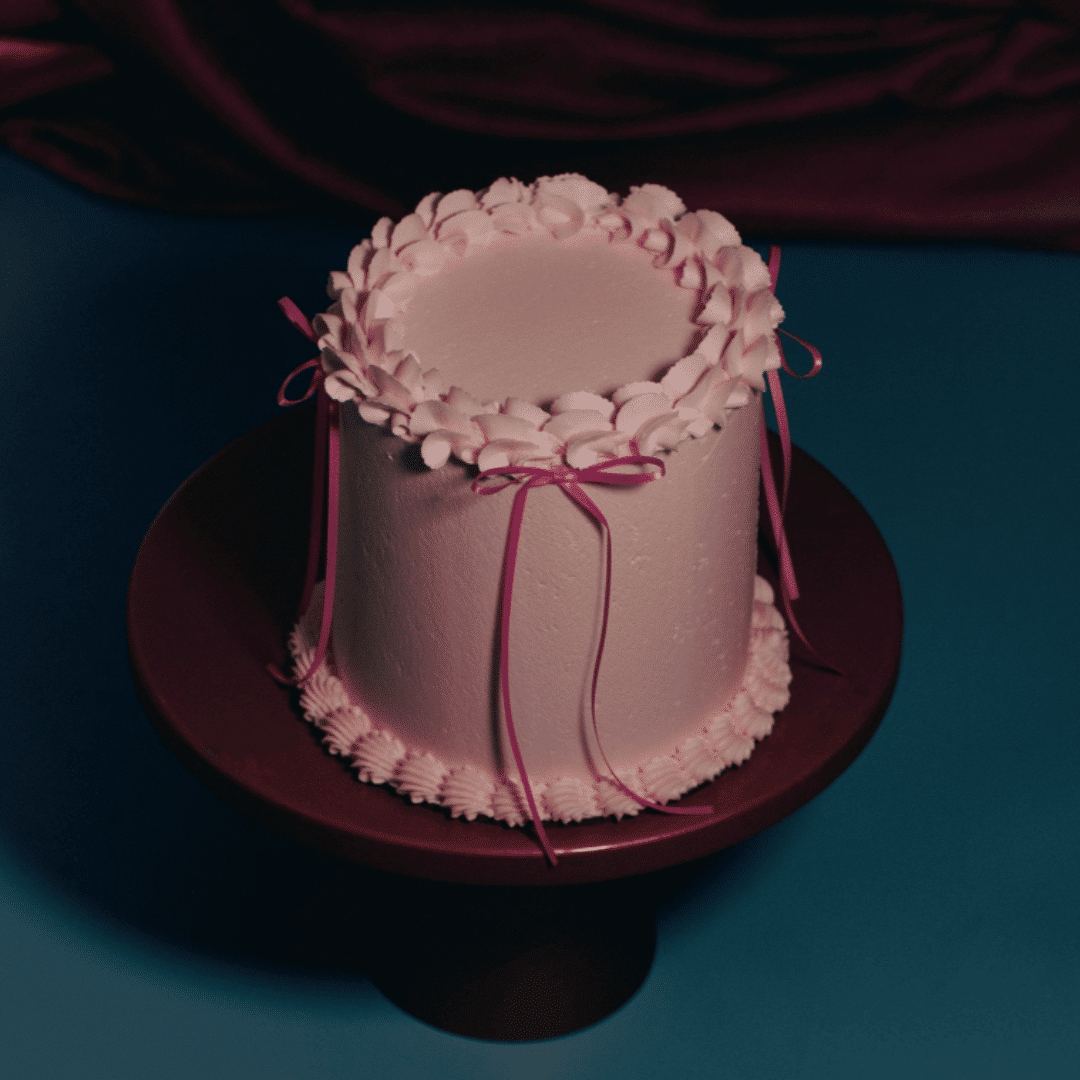 Topo de bolo de rosas Noeuds PME
