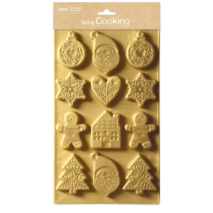 Molde de silicone para biscoitos de Natal Scrapcooking