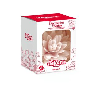 Flor de outono de bolacha rosa