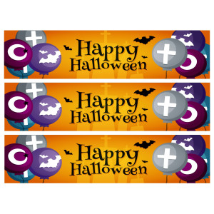 Contornos de bolo de açúcar de Halloween